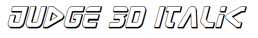 Judge 3D Italic