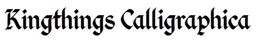 Kingthings Calligraphica