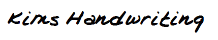 Kims Handwriting
