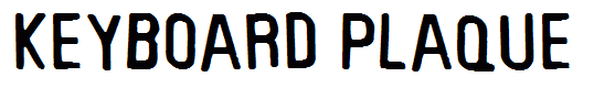 Keyboard Plaque