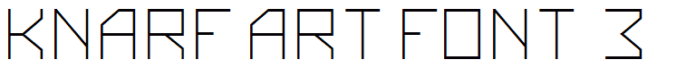 Knarf Art Font 3