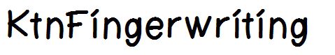 KtnFingerwriting