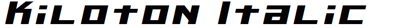 Kiloton Italic