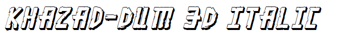 Khazad-Dum 3D Italic