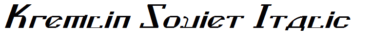 Kremlin Soviet Italic