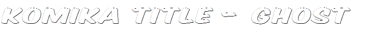 Komika Title - Ghost