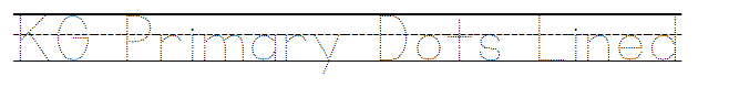 KG Primary Dots Lined