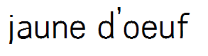 jaune d'oeuf