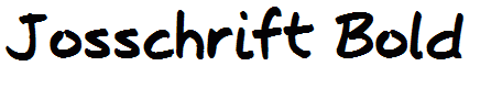 Josschrift Bold