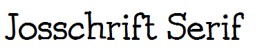 Josschrift Serif