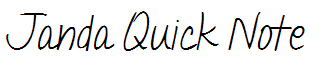 Janda Quick Note