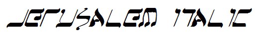 Jerusalem Italic