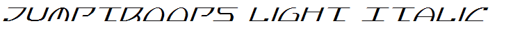 Jumptroops Light Italic