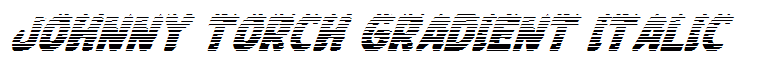Johnny Torch Gradient Italic
