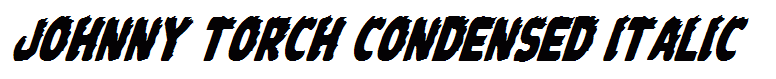 Johnny Torch Condensed Italic