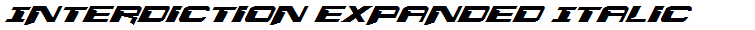 Interdiction Expanded Italic