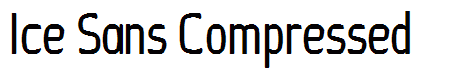 Ice Sans Compressed