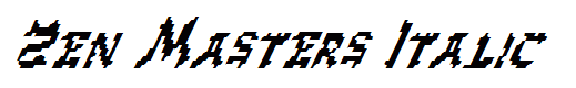 Zen Masters Italic