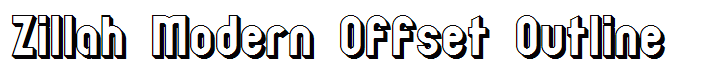 Zillah Modern Offset Outline