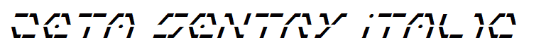 Zeta Sentry Italic