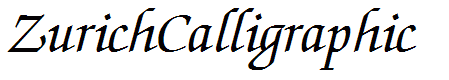 ZurichCalligraphic