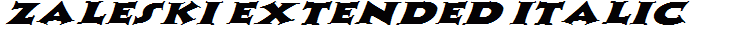 Zaleski Extended Italic