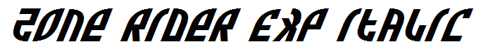 Zone Rider Exp Italic