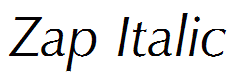 Zap Italic