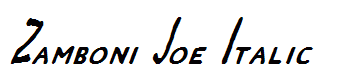 Zamboni Joe Italic