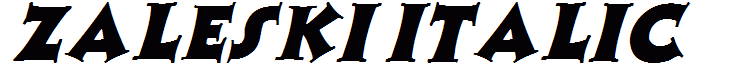 Zaleski italic