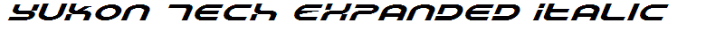 Yukon Tech Expanded Italic