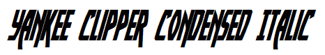 Yankee Clipper Condensed Italic