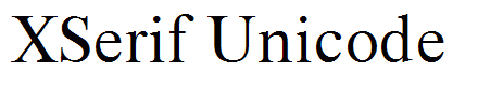 XSerif Unicode