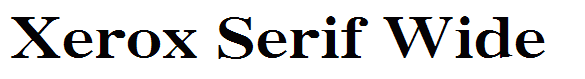 Xerox Serif Wide