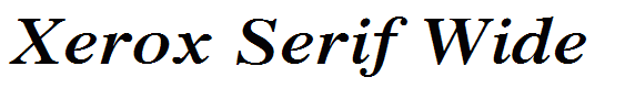 Xerox Serif Wide