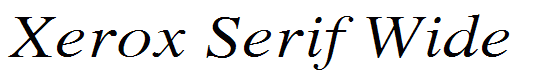 Xerox Serif Wide