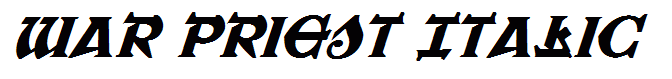 War Priest Italic