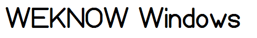 WEKNOW Windows