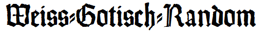 Weiss-Gotisch-Random