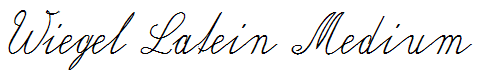 Wiegel Latein Medium