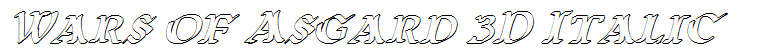 Wars of Asgard 3D Italic