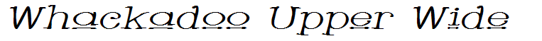 Whackadoo Upper Wide