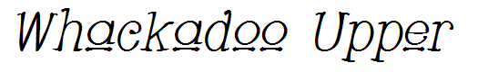 Whackadoo Upper
