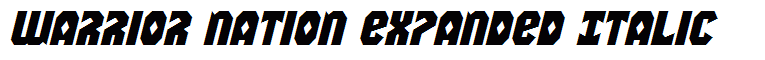 Warrior Nation Expanded Italic