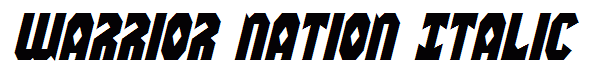 Warrior Nation Italic