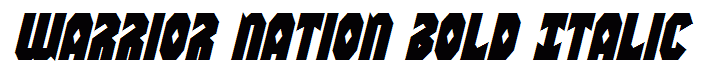 Warrior Nation Bold Italic