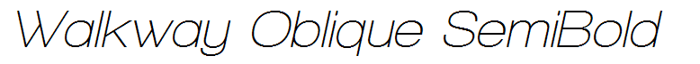 Walkway Oblique SemiBold