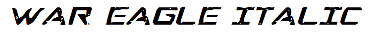 War Eagle Italic