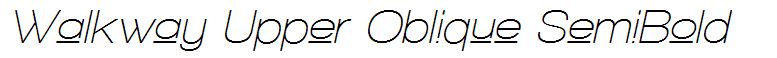 Walkway Upper Oblique SemiBold