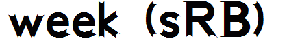 week (sRB)